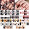 TailaiMei 14 Sheets Halloween Nail Wraps Stickers Nail Polish Strips Self-Adhesive Full Wraps with 2 pcs Nail Files for DIY Nail Art Decals (Bleeding Style)