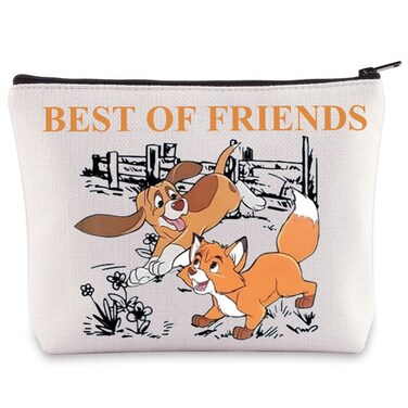 WZMPA Fox Movie Cosmetic Bag Tod And Copper Fans Gift Best Of Friends Makeup Zipper Pouch Bag For Women (Best Of Friends)