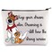 WZMPA Oliver Cat Cosmetic Bag Company Dog Fans Gift Keep Your Dream Alive Dreaming Is Still How The Strong Surive Makeup Bag For Movie Fans (strong surive)