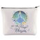 WZMPA Princess Cinderella Cosmetic Bag Movie Fans Gift Let The Magic Bloom Makeup Zipper Pouch Bag Fairy Tales Merchandise (Cinderella -Bloom)