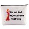 WZMPA Jessica Rabbit Cosmetic Bag Jessica Inspired Gift I'm Not Bad I'm Just Drawn That Way Jessica Makeup Zipper Pouch Bag Jessica Rabbit Merch (I'm Not Bad)