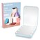 wobsion Small Mirror with Lights,LED Compact Makeup Mirror,1x/3x Mini Travel Mirror with Magnification,Portable Hand Held Mirror for Purse,Pocket,Gifts for Girls,Blue