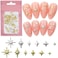 240pcs Gold Silver Star Nail Charms 3D Star Charms for Nails Design Metal Stars Nail Art Charms Alloy Nail Studs Star Nail Charm Nail Jewels for Nail Art Supplies Starlight Nail Decor Nail Accessories