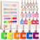 Double Rhythm 28Pcs 0.5Oz Gel Nail Polish Set Same Color Same Bottle Soak Off Gel Polish Kit Nail Art Manicure Salon DIY at Home for Women (Candy Neon Collection-T24-6)