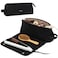 FINDCOZY Hair Tools Travel Bag, Haircare Accessory Organizer with Heat Resistant Mat for Curling Iron, Straighteners and Styling Appliance, Black