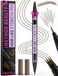 iMethod Eyebrow Pen - Eyebrow Pencil Magic 2-in-1 Eye Brow Pencils for Women with 4-Fork-Tip and Precise Brush-Tip Create Natural Hair-Like Brows, Last All Day, Microblading Eyebrow Pen, Brown