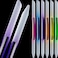 Maitys 6 Pieces Glass Cuticle Pusher Glass Cuticle Stick Set Double Sided Crystal Nail Files Precision Manicure Pedicure Pusher Tools(Pink, Blue, Purple, Orange, Yellow, Green)