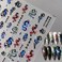 2Sheets Embossed Dragons Nail Art Stickers Decals for Women Girls Year of Dragon Acrylic Manicure DIY Salon Nail Decorate Supplies (Dragon-1)