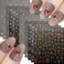 12 Sheet Star Nail Art Stickers 3D Self-Adhesiver Nail Decals Star Sun Moon Heart Nail Stickers Gold Silvery Nail Art Designs Stickers Gold Moon Nail Art Supplies for Women Nail Decorations