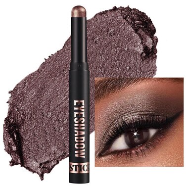 Black Brown Eyeshadow Stick Cream Shimmer Smooth Eye Shadow Pencil Nude Matte Korea Nude Palette Primer Glitter Crayon Liquid Eye Shadow Sticks Eye Shadow Pencils Eyeliner Eye Makeup (09)