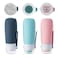 3-in-1 Facial Body Brush Bottle, Exfoliating and Facial-Lifting Scrub Bottle and Acupoint Massage Roller Bottle, 50ml/100ml, Leak Proof Travel Toiletries and Liquid Container (100 ml)
