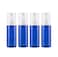 4 Pcs 100ml 3.4oz Plastic Foam Pump Bottle Foam Dispenser Mini Foaming Soap Pump Dispenser Travel Bottles for Shampoo Shower Hand Soap Foaming(Blue)