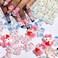 40 Pcs Cute Nail Charms for Acrylic Nails Resin Design Cartoon Nail Rhinestone Anime Kawaii Nail Charms Cute Nail Jewelry Accessories DIY Craft Phone Case Decoration 0.55 * 0.43 inch