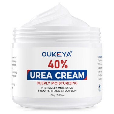NEW FORMULA Urea Cream 40 Percent for Feet Maximum Strength, Hand Heels Dry Cracked Treatment Lotion for Knees &amp; Elbows, Foot Dead Skin Cuticle Callus Remover Toenail Softener, 5.29 oz