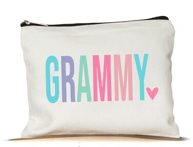 Yanashop88 Grammy Makeup Bag - Birthday Gift For Grammy - Mother's Day Makeup Bag - Grammy Gift Idea Birthday - Grammy Cosmetic Bag - Travel Bag - New Grammy Gift - Zippered Cosmetic Bag