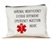 Yanashop88 Adrenal Insufficient Steroid Dependent Emergency Injection Inside Makeup Bag - Travel Makeup Bag with Emergency Injection Compartment - White Cosmetic Bag for Women-Adults