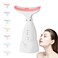 Facial and Neck Massager,7 Color LED Light Therapy for Face,Face Lift Device,Beauty Face Massager Tools for Skin Care (White)