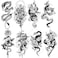 8 Sheets Waterproof Arm Leg Fake Body Art Temporary Tattoo Dragon Snake Cross Rose Flower
