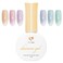 Daily Charme Pastel Velvet Cat Eye Magnetic Gel Nail Polish / (6 colors) w/ 4pcs Magnet Set, Soak Off UV Led Gel Nail Polish Set, Home DIY/Nail Salon Manicure (15 ml/Bottle)