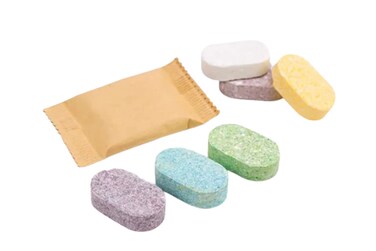 Rue Foaming Soap Refills 20 Pack - Cleansing &amp; Moisturizing - Biodegradable Packaging - Variety Scents (Variety - 20 Tablets), Purple, Yellow, Blue, Pink, White, 4g