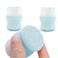 Silicone Face Scrubber - Versatile Skincare Essential for Gentle Facial Cleansing, Exfoliation and Scrub - Exfoliating Face Wash and Cleanser Brush for Your Skin - 2 Pack - Blue