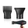 2 Pcs Universal Blow Dryer Comb Attachment Set Black Plastic Hair Concentrator Diffuser Nozzle Replacement Hair Dryer Attachments for Salon and Home Use Hair Dryer Nozzle