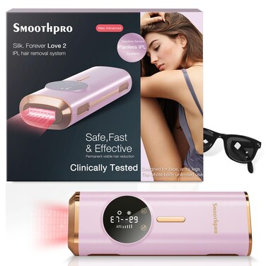 Unisex IPL Hair Removal Device, Sapphire Ice Cooling Painless Permanent Hair Removal, Safe and Effective for Body and Face Full Body Use