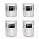4 Pack 2Size Airless Pump Jars,Vacuum Cosmetic Travel Containers for Lotions And Creams, Refillable Airless Travel Jars Empty Acrylic Make Up Sample Containers with Pump White,30ml / 50ml(1 oz + 1.7