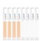 8 Pack Airless Pump Bottles12ml Leakproof Travel Size Vacuum Bottles Refillable Cosmetic Containers Empty for Eye Cream, Foundation, Lotions Sample