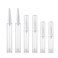 Qeuly 6 Pack Airless Pump Jars Travel Foundation Container, Travel Size Eye Cream Dispenser Empty Refillable Cosmetic Pump Bottles for Lotion Skincare Serum (5ml+10ml+15ml) (SN-15105)