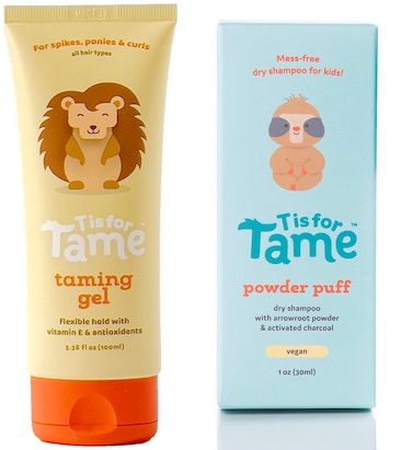 T is for Tame Kids Hair Care Essentials Bundle:Gel &amp; Dry Shampoo Duo for Taming Kids Hair with All Natural Ingredients (Gel-DryShampoo-Bundle)
