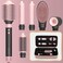 6 in 1 Professional Hot Air Styler &amp; Hair Dryer Brush with 110,000 RPM Negative Ionic Blow Dryer, Hair Style with Auto Wrap Curlers, Straighteners, and Volumizers, Travel Bag Included