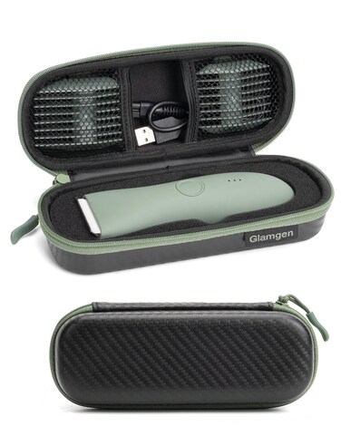 Case for Meridian Trimmer Shaver, Compatible with MANSPOT/LADYSPOT Manscape Groin &amp; Body Hair Trimmer, Hard Travel Cases for Protecting Electric Razor Shavers and Storing Accessories (Case Only)