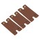 3 Pack Razor Cover Protective Sheath - Double Edge Leather Safety Razor Protective Sheath Travel Cover, Apply to Shaver Razor (3.3 x 1.8 Inch, Brown)