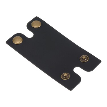 Razor Cover Protective Sheath - Double Edge Leather Safety Razor Protective Sheath Travel Cover, Apply to Shaver Razor (3.3 x 1.8 Inch, Black)