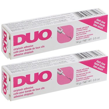 DUO Strip Lash Adhesive Dark Tone for False Strip Eyelash, 0.5 oz, 2-Packs