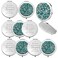 Roowest 10 Pcs Inspirational Compact Mirror Sometimes You Forget You're Awesome Appreciation Thank You Gifts for Women Employee Coworker Staff Birthday Favor Magnifying Pocket Mirror (Green)