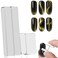4 Pcs Mini Nail Magnet Set, Assembled Cat Eye Gel Nail Polish Magnet Tool Magnetic Cat Eye Magnet for Nails Cat Eye Magnets Sticks Nail 3D Design DIY Home Salon