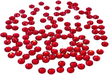 Preciosa Viva Rhinestones No Hotfix Flatback - Light Siam - SS12 (3mm) - Choose Your Quantity (144)