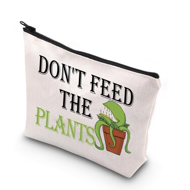 BDPWSS Don't Feed the Plants Makeup Bag For Little Shop Horror Broadway Musical Inspired Gift Spooky Horror Musical Fan Gift (Feed Plants)