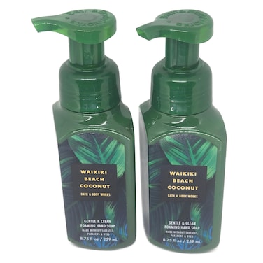 Bath &amp; Body Works Gentle Foaming Hand Soap 8.75 Ounce 2-Pack (Waikiki Beach Coconut)