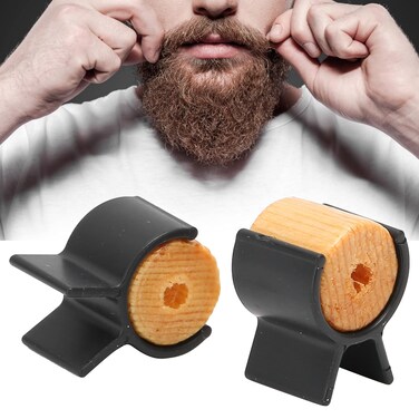 Andrew Handlebar Mustache Training Wheel, 1 Pair Wood Silica Gel Handlebar Mustache Training Wheels, Training Wheel For Mustache Training Wheels