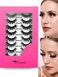 8 PAIR 3D Faux Mink Lashes Handmade Luxurious Volume Fluffy Natural False Eyelashes(3D637-8)