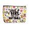 Wenboco Softball Gifts: Makeup Bag &amp; Stuff for Softball Moms &amp; Fans - Inspirational Birthday &amp; Christmas Gifts for Women &amp; BFFs