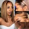Bob Wig Human Hair Highlight Ombre 13x6 Lace Front Wigs Human Hair 180% Density 4/27 Honey Blonde Straight Frontal Wigs Human Hair HD Lace Wig Short Bob Wigs for Women Human Hair Glueless Wigs 12 Inch