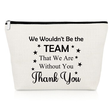 Team Leader Gifts for Women Appreciation Makeup Bag Team Manager Thank You Gift Team Mom Gifts Boss Gifts from Team Cosmetic Bag Team Coach Gift Work Team Gifts Going Away Gift Retirement Gifts