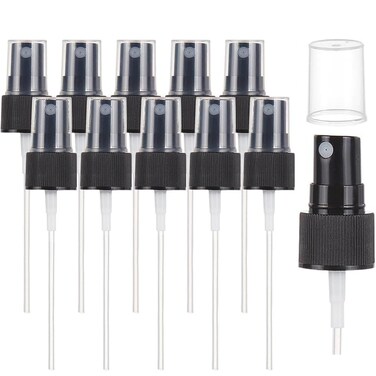 50pcs Spray Bottle Tops For Essential Oil Bottles Empty Containers Bottle Fine Mist Sprayer Replacement Pump