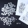 150Pcs Nail Gems, Multi Shapes Crystal White Rhinestones for Nails, Flatback Nail Art Rhinestones, Nail Charms and Diamonds for Nail Art Design Decoration (Square)