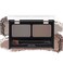 Brow Powder Kit,Long-Lasting Waterproof Two Colors Brow Filler Get Full Defined Natural Brows,Eyebrow Contour Palette with Double-ended Eyebrow Brush,sombra para cejas - Dark Brown+Grey