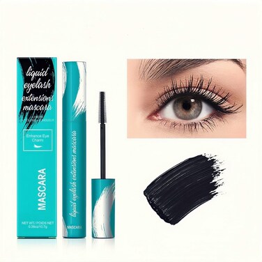 Mascara black Liquid Lash Extensions Long-Lasting Keep Your Lashes Thick And Waterproof Smudge-Proof Hypoallergenic 10.7g/0.38 OZ (Black)